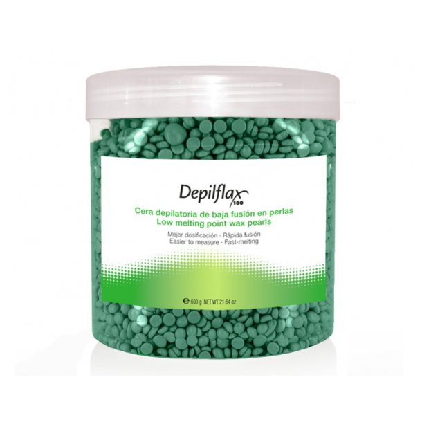 Depilflax Low Melting Pearls, Vegetable 600 g <br><b>(uden brug af strips)</b>